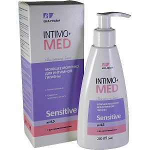 Intymios higienos pienelis "Intimo Med Sensitiv" PH 4,5 200ml